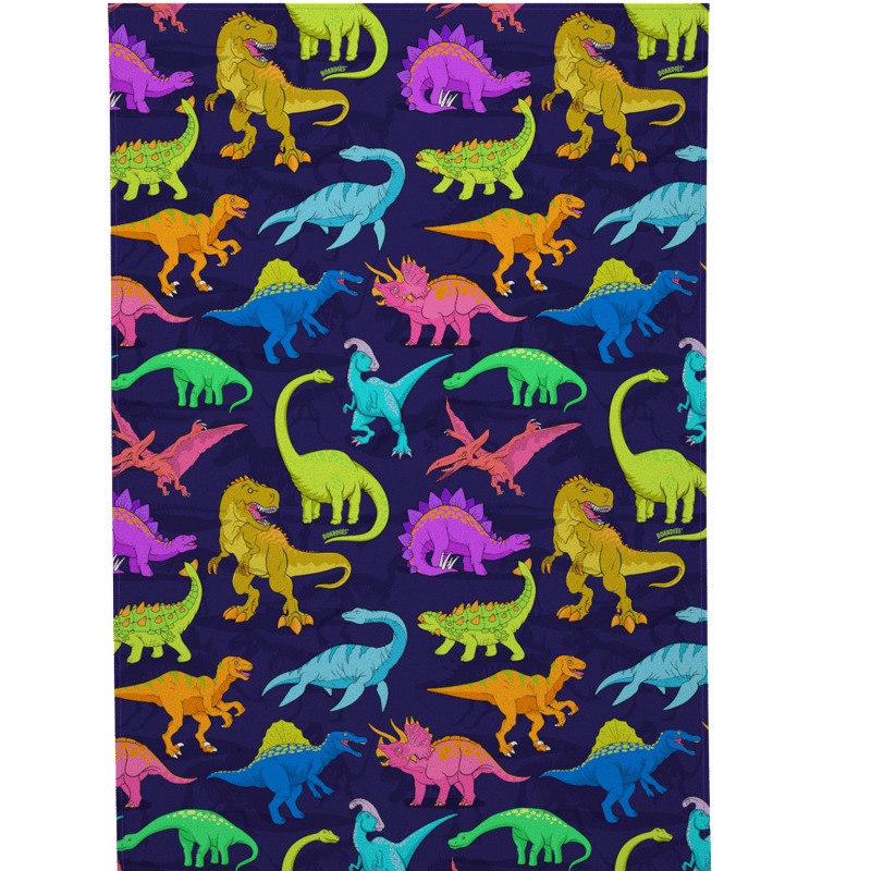 Shop Boardies Vibrant Dino Towel In Purple