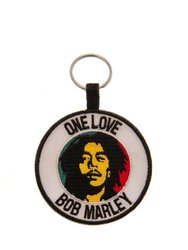 Bob Marley One Love Woven Keychain (White/Black/Yellow) (One Size) (One Size) - White/Black/Yellow