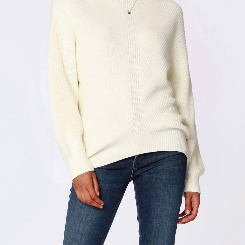 Shop Bobi Boatneck Sweater In White