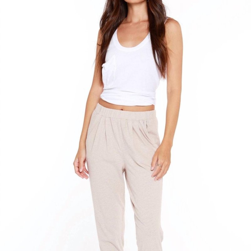 Shop Bobi Sustainable Pleated Pant In Brown