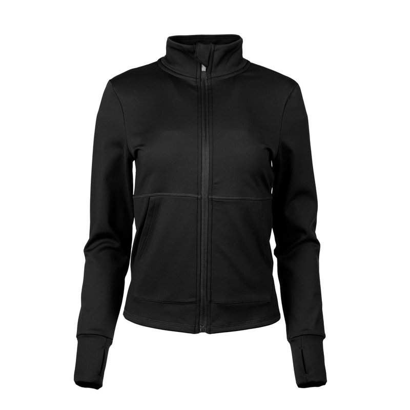 Body Glove Women's Half Zip Fleece Lined Jacket In Black