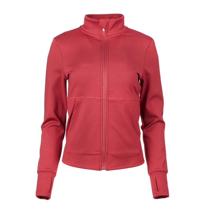 Body Glove Women's Half Zip Fleece Lined Jacket In Red
