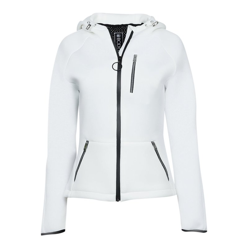 Body Glove Women's Neoprene Hooded Jacket In White