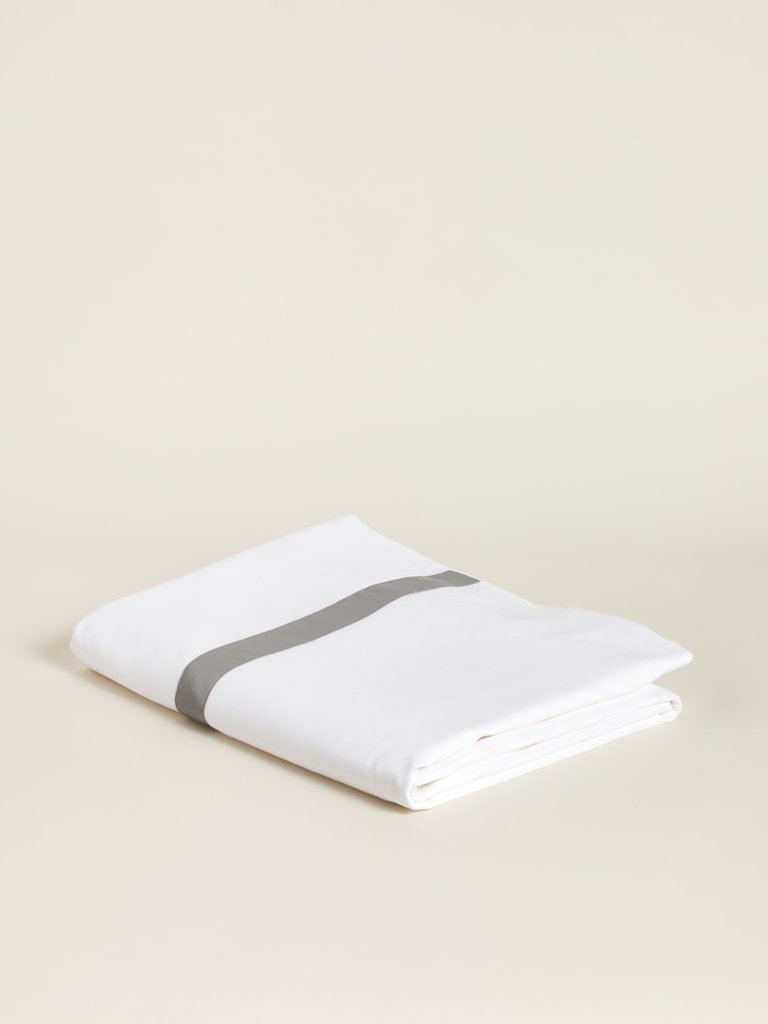 Boll Branch Banded Organic Cotton Duvet Cover Verishop