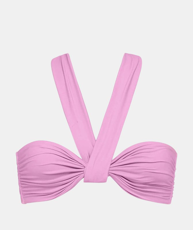 Bondi Born Sylvie Bikini Top In Pink