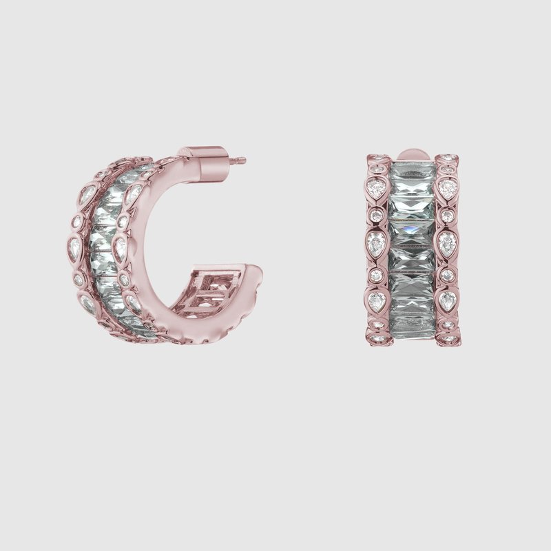 Bonheur Jewelry Aline Cluster Earrings In Pink