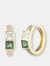 Michelle Gold Hoop Huggie Earrings - Gold