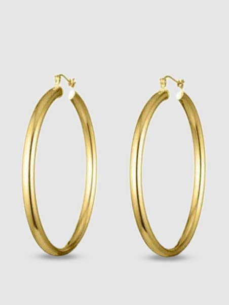 Bonheur Jewelry Selena Gold Filled Hoop Earrings