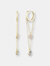 Vivienne Huggie Hoops with Charms - Gold