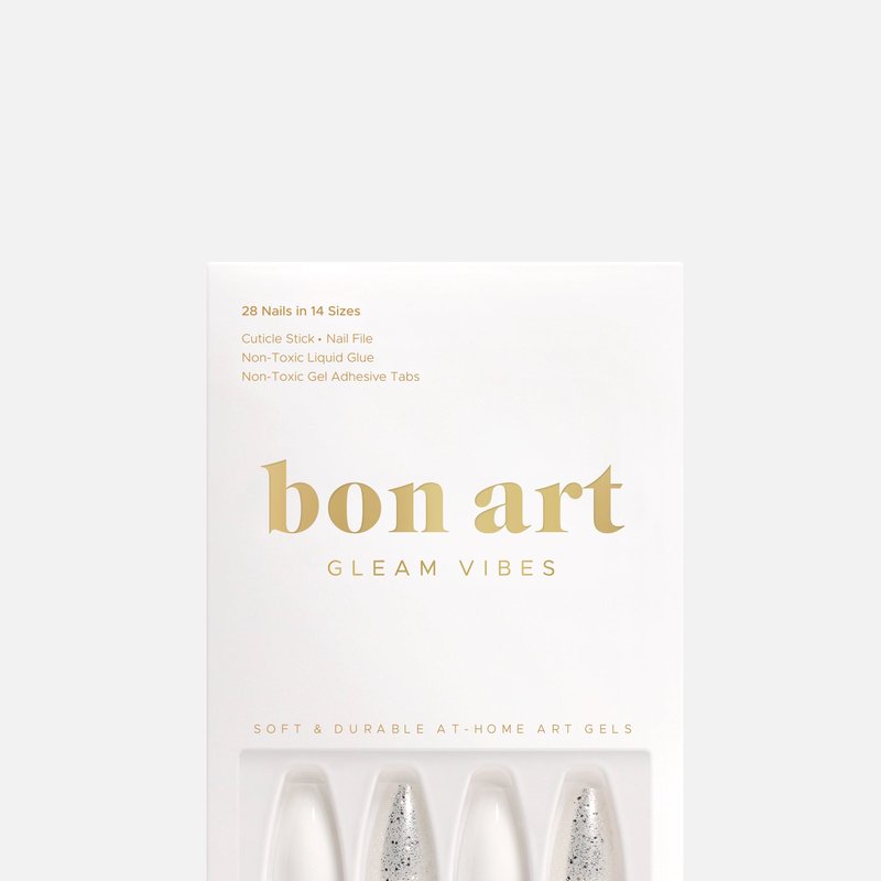 Bonmuz Glamorous New You | Soft & Durable Press-on Nails In White