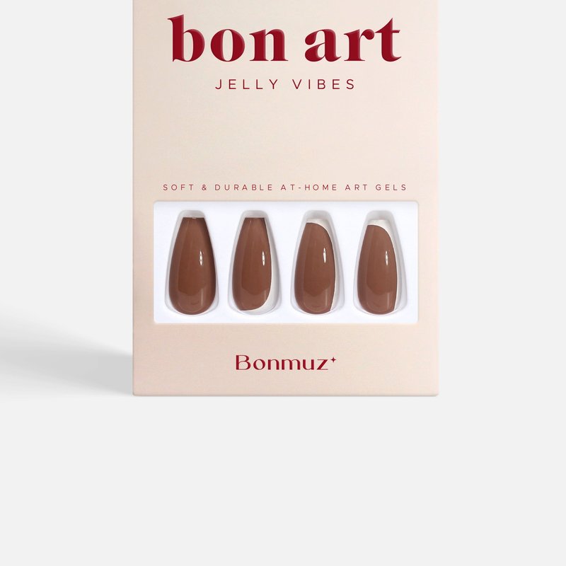 Bonmuz Toffee Nut Nails | Soft & Durable At-home Art Gel Nails