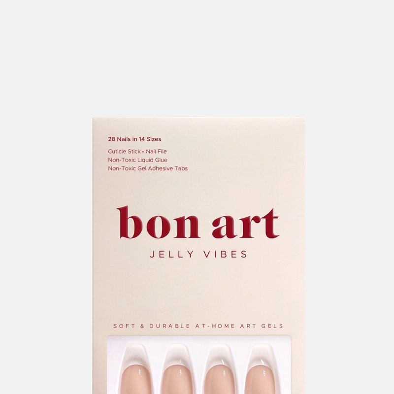 Bonmuz White French | Soft & Durable Press-on Nails