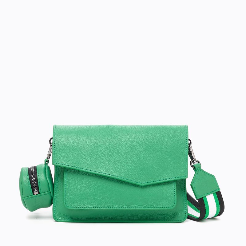 Botkier Cobble Hill Small Leather Crossbody In Green