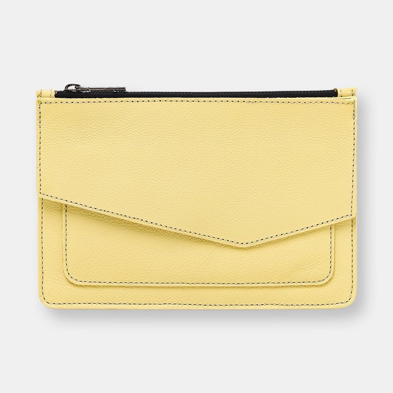 Botkier Cobble Hill Large Clutch In Yellow