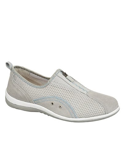 Boulevard Womens/Ladies Zip Elastic Gusset Leisure Shoes (Grey) product
