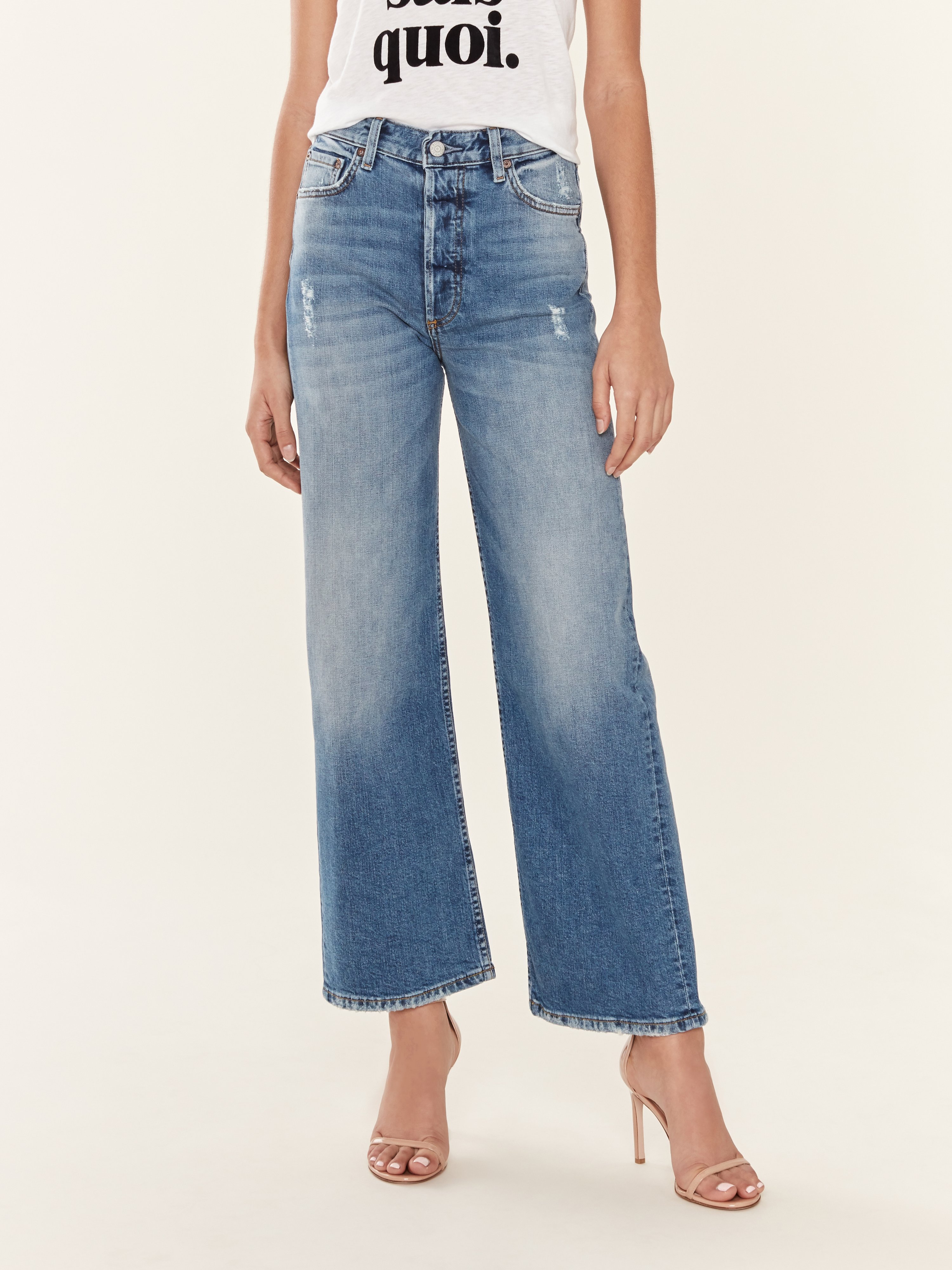Boyish Jeans The Mikey Wide Leg Flare Jeans In Mercy Island