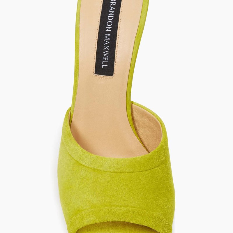 Shop Brandon Maxwell The Suede Mules In Green