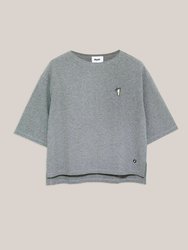 Horse Boxy Sweatshirt Grey Melange