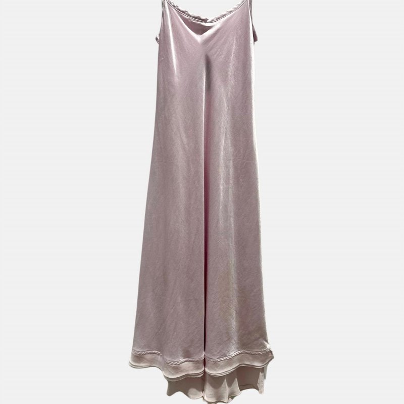Shop Brazeau Tricot Women's Classic Layered Slip-reversible Dress In Whisper In Grey