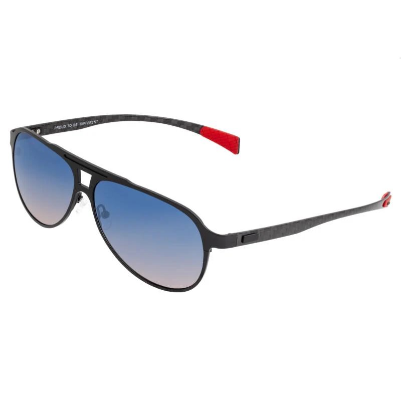 Breed Apollo Titanium And Carbon Fiber Polarized Sunglasses In Blue