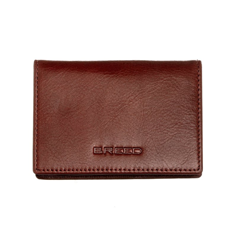 Breed Porter Genuine Leather Bi-fold Wallet In Brown