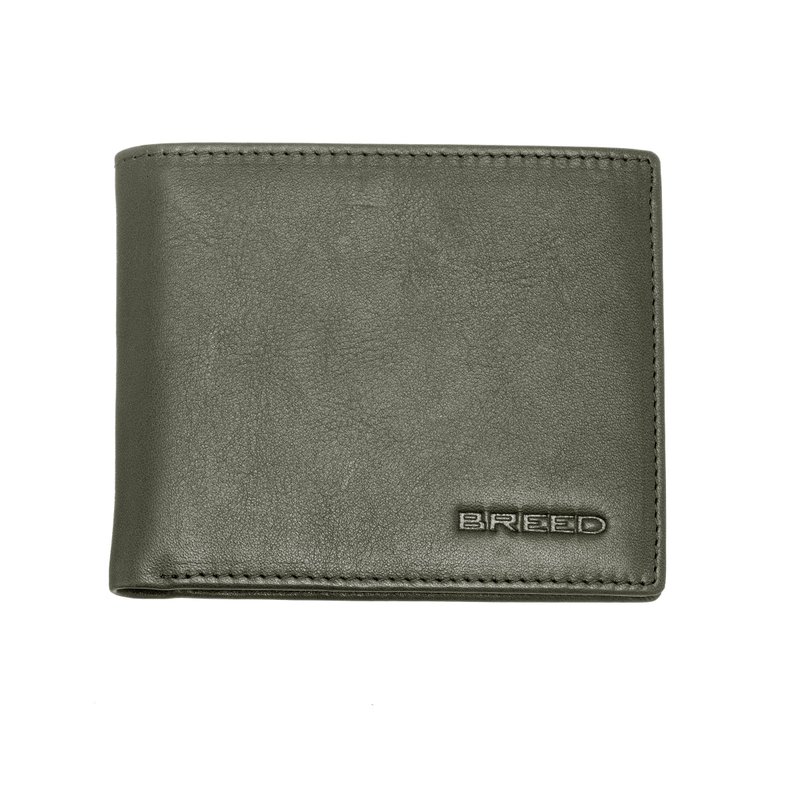 Breed Locke Genuine Leather Bi-fold Wallet In Green
