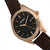 Breed Louis Leather-Band Watch w/Date - Rose Gold/Black
