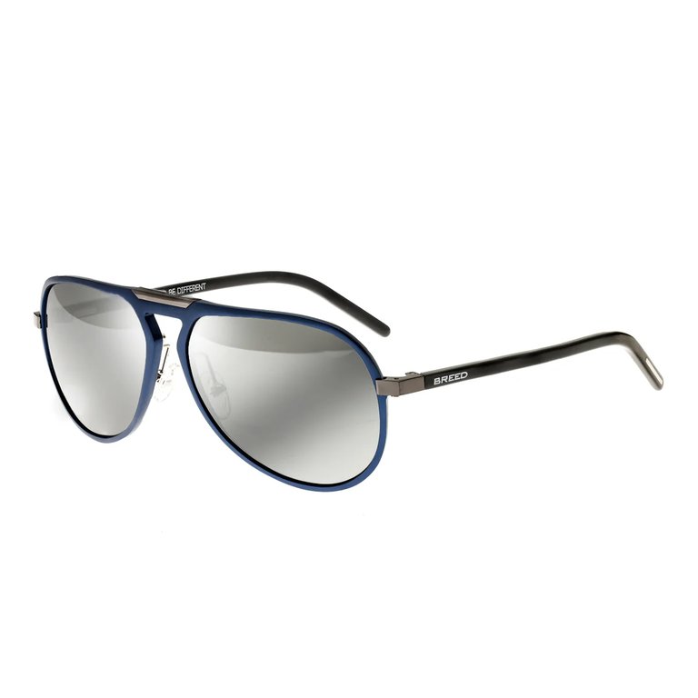 Nova Aluminium Polarized Sunglasses - Blue/Silver