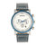 Ryker Chronograph Leather-Band Watch With Date - Teal/Silver
