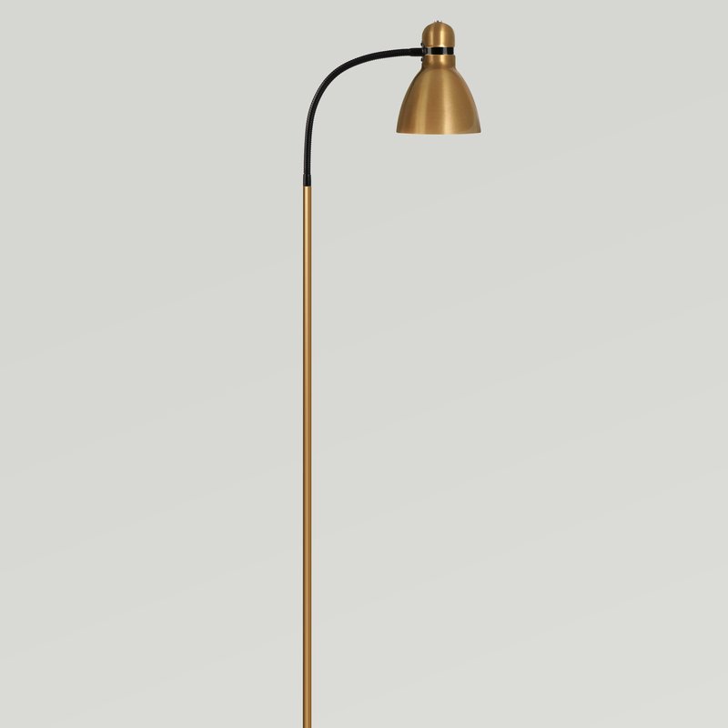 Brightech Avery Led Floor Lamp In Gold