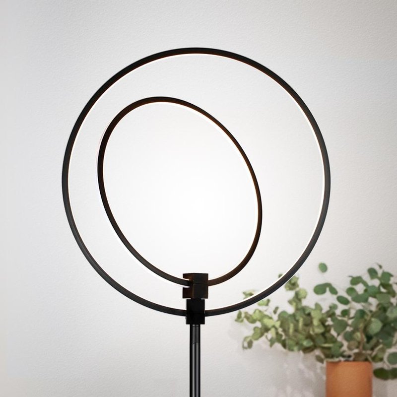 Brightech Eclipse Led Floor Lamp In Black
