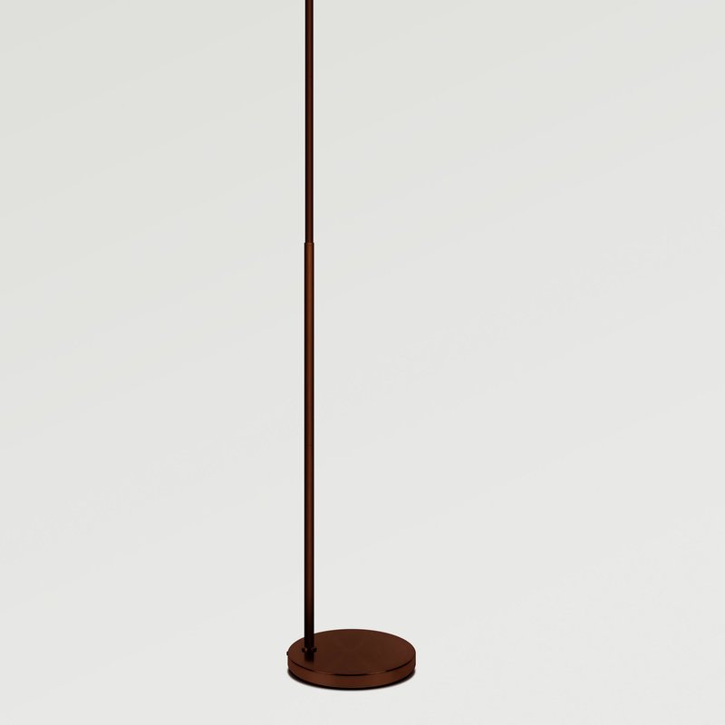 Brightech Elizabeth Led Floor Lamp With Glass Shade In Brown