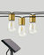 Glow Solar LED String Lights - S14, 1W, 28 Ft, 2700K