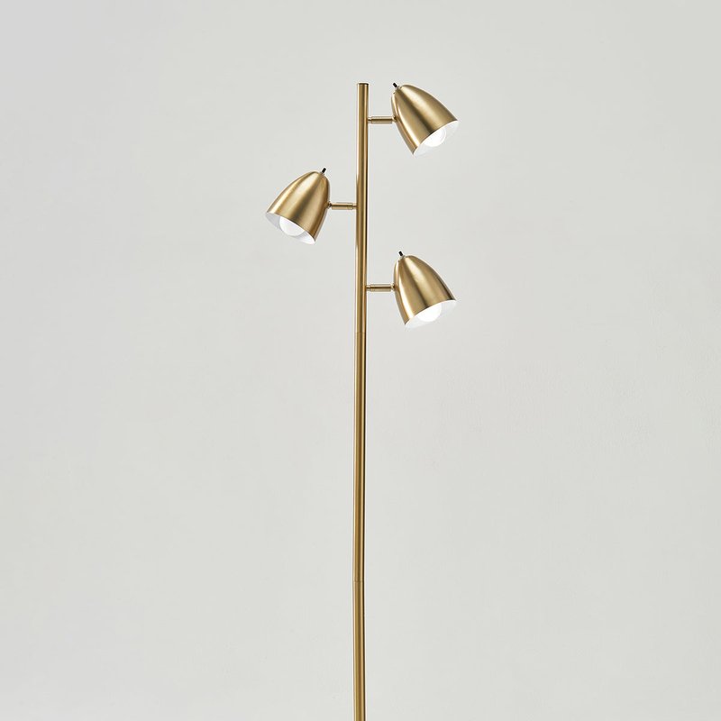 Brightech Jacob Led Floor Lamp In Gold