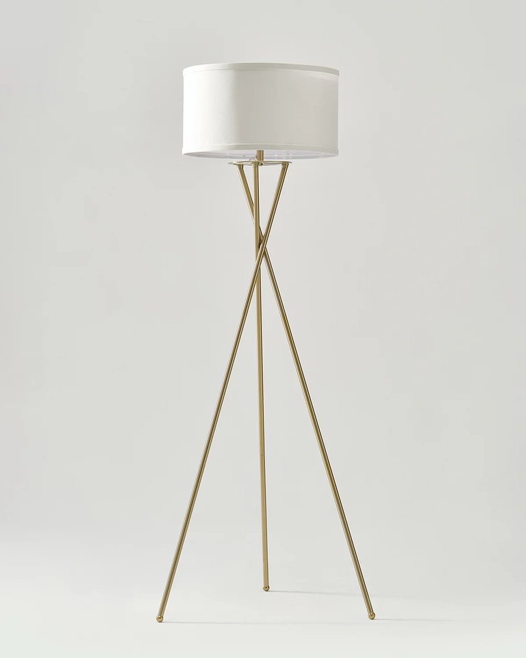 Jaxon LED Floor Lamp - Antique Brass