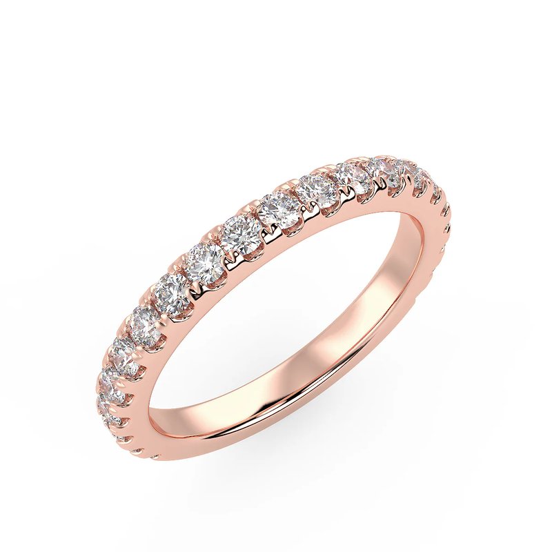 Shop Brilliant Carbon River Of Light Band In Rose Gold (1.05 Ct. Tw.) In Pink