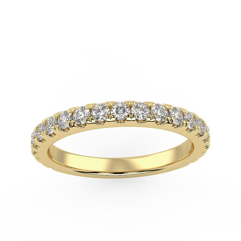 Brilliant Carbon River Of Light Band In Yellow Gold (1.05 Ct. Tw.)