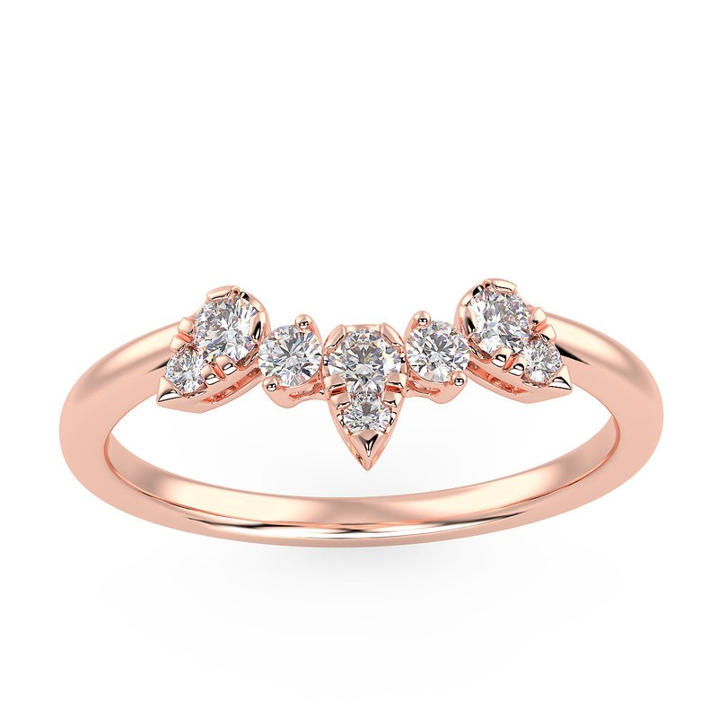 Brilliant Carbon Supernova Band In Rose Gold (0.15 Ct. Tw.) In Pink