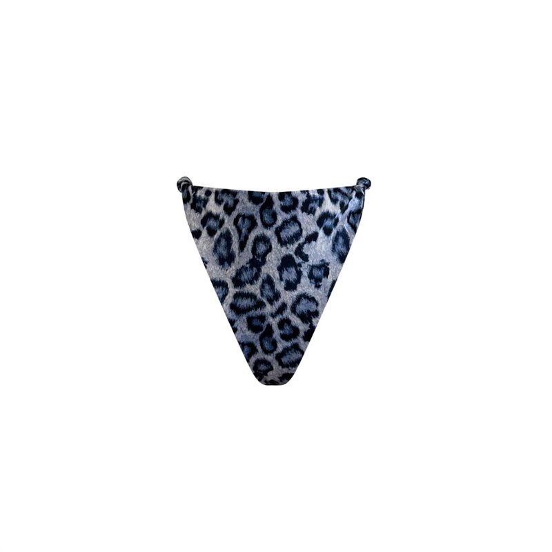 Shop Brisea Swim Ella Bikini Bottom In Blue Cheetah