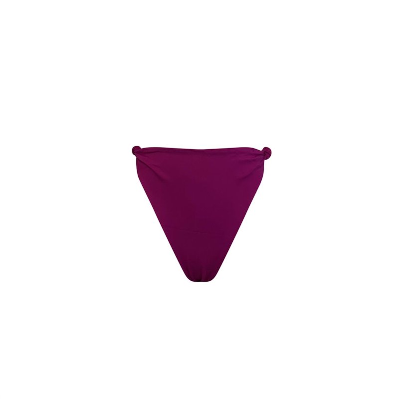 Shop Brisea Swim Ella Bikini Bottom In Sangria In Purple