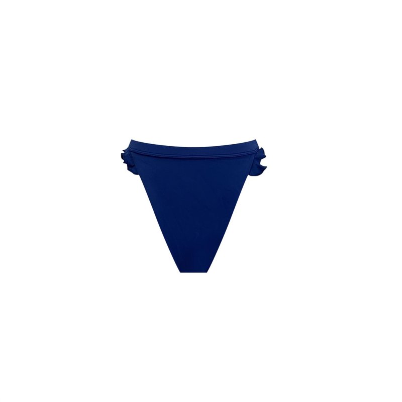 Brisea Swim Women's Nikki Bikini Bottom In Waves In Blue