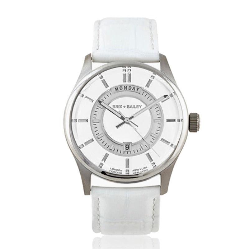 Shop Brix + Bailey The  Barker Mens Unisex Women's Wrist Watch Form 5 In White
