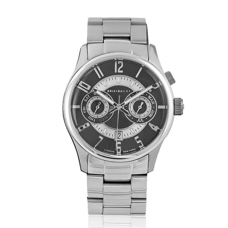 Brix + Bailey The  Heyes Chronograph Automatic Watch Form 2 In Metallic