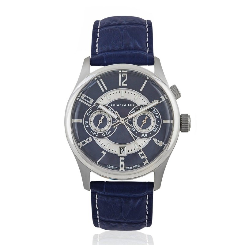 Brix + Bailey The  Heyes Chronograph Automatic Watch Form 3 In Blue