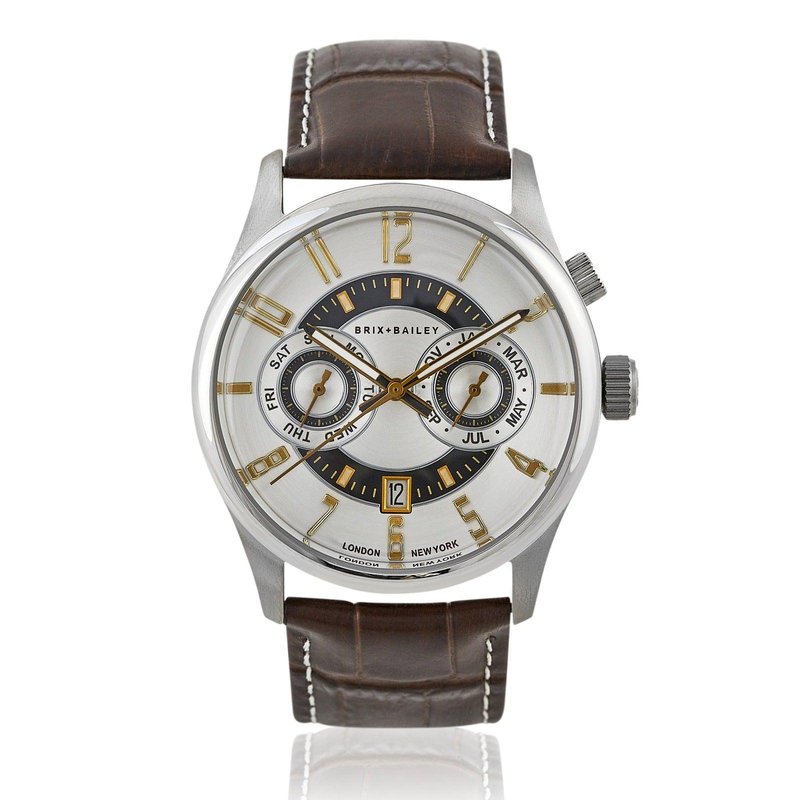 Brix + Bailey The  Heyes Chronograph Automatic Watch Form 6 In Brown
