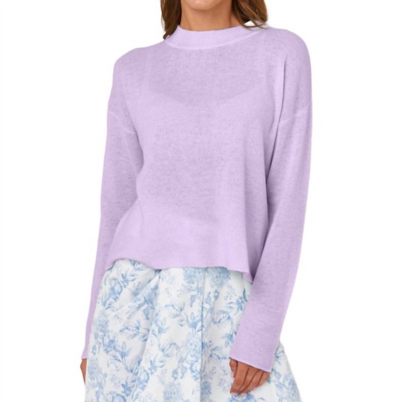 Shop Brodie Pearl Crew Sweater In Purple
