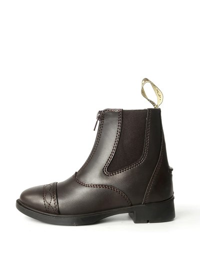 Brogini Unisex Childrens Leather Tivoli Piccino Zipped Boots (Brown) product