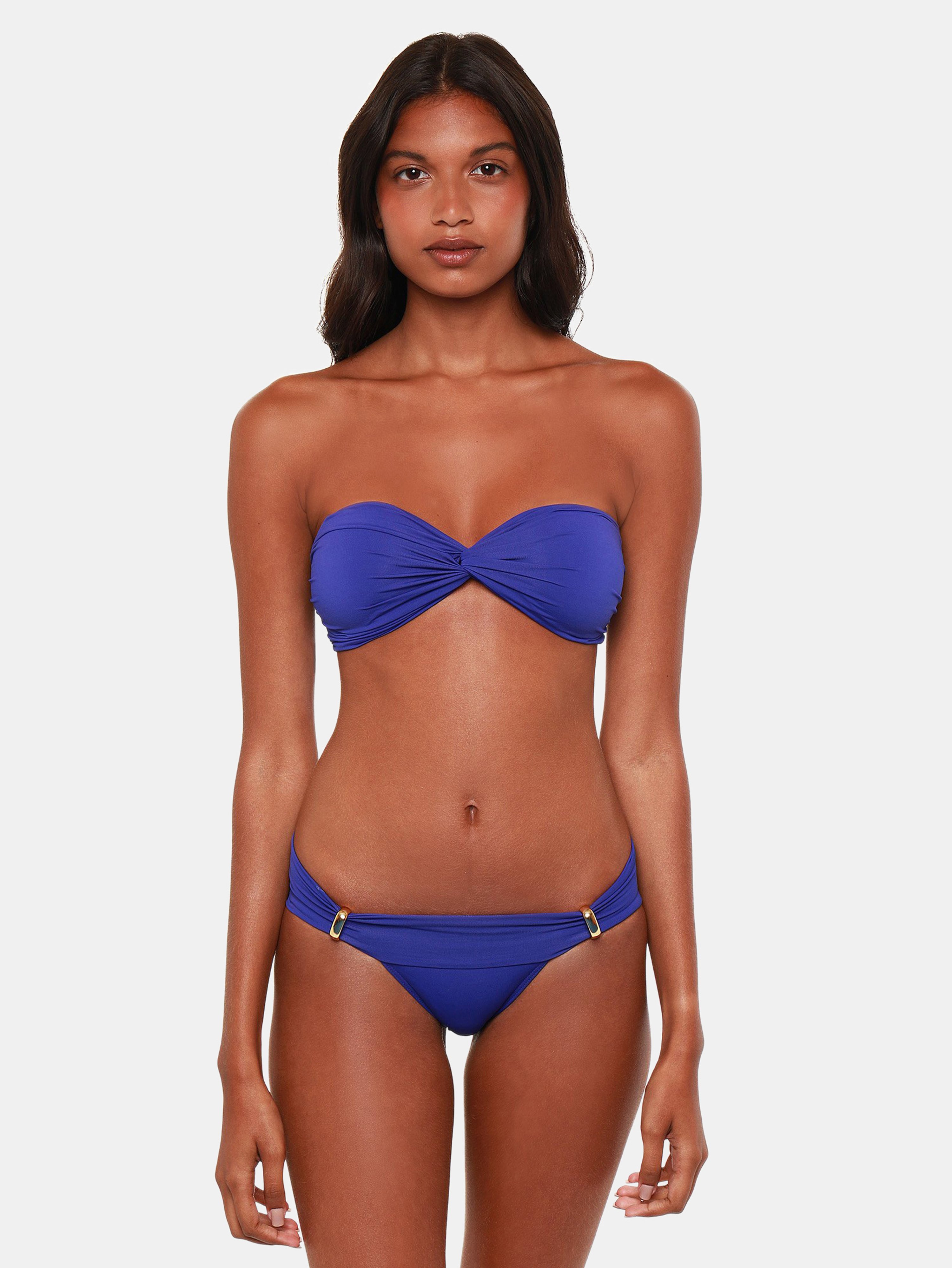 Bromelia Swimwear Adeline Bikini Bottoms In Blue