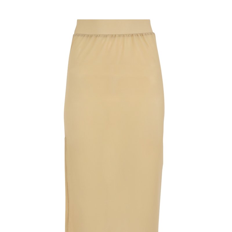 Bromelia Swimwear Areia Mesh Skirt In Brown