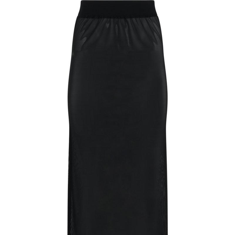 Bromelia Swimwear Areia Mesh Skirt In Black